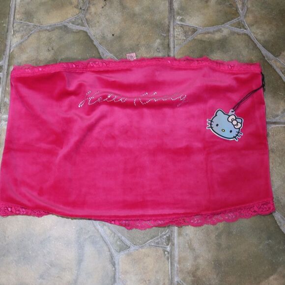 Forever 21 X Hello Kitty Pink Tube Crop Top Plus Size 3X - Picture 5 of 8